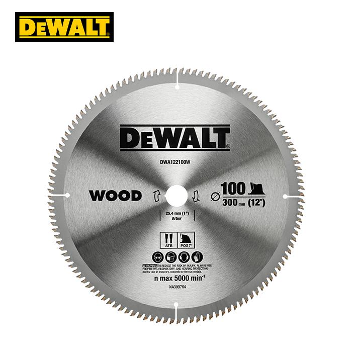 디월트 DWA122100W 원형톱날 목재 300 (12) 25.4mm 100T 2.4t