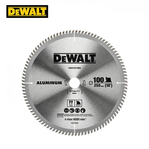 디월트 DWA102100A 원형톱날 알루미늄 250 (10) 25.4mm 100T 2.4t