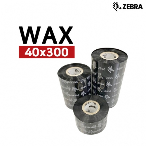 ZEBRA K2300 (WAX RIBBON) 왁스 40x300