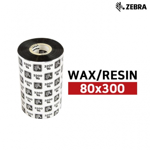 ZEBRA K3300 (WAX/RESIN RIBBON) 왁스레진 80x300