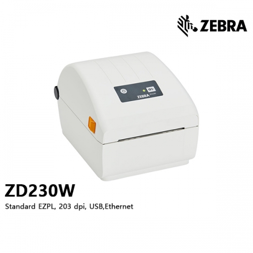 Zebra ZD230W [DT ZD230; Standard EZPL, 203 dpi, USB,Ethernet]감열전용