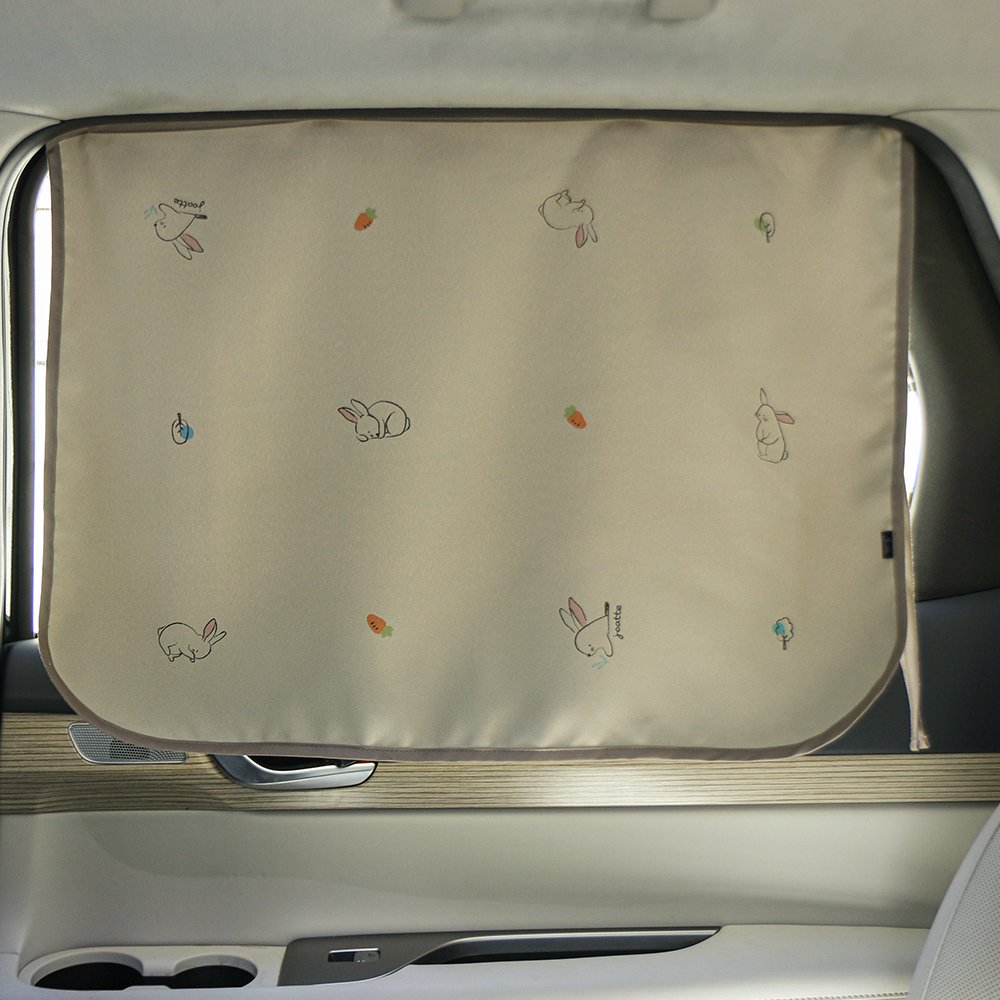 조아뜨 래빗 차량용 자석형 햇빛 가리개 암막 커튼 아기 유아 자동차