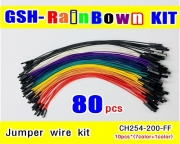 점퍼와이어 GSH-RainBow Kit (200mm, F/F, 10PCS * 8color)